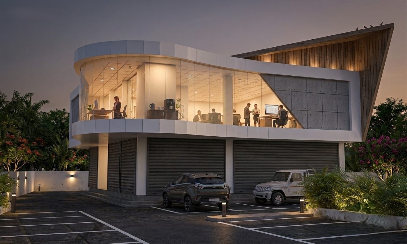 Front aesthetic of Krish Square building